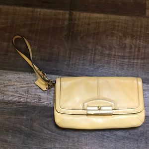 Yellow coach wallet